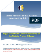 Salient Features of R.A. 9344 As Amended by R.A. 10630