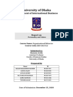 University of Dhaka: Department of International Business