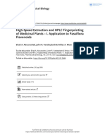 High Speed Extraction and HPLC Fingerprinting of Medicinal Plants I Application To Passiflora Flavonoids