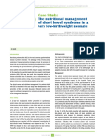 The Nutritional Management of Short Bowel Syndrome in A Very Low-Birthweight Neonate