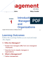 Management: Introduction To Management and Organizations