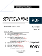 Service Manual: History Information For The Following Manual