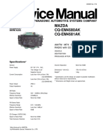 Mazda CQ-EM4580AK CQ-EM4581AK: Panasonic Automotive Systems Company