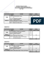 Universiti Teknologi Mara Faculty of Sports Science and Recreation Sr111 - Diploma in Sport and Recreation Management Part-Time