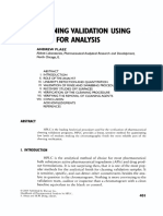 Cleaning Validation Using HPLC For Analysis