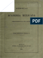 Actas Memoria de La Academia Mexicana. Tomo 2. 1889 PDF