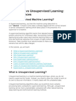 Supervised Vs Unsupervised Learning