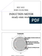 Induction Motor Steady-State Model: SEE 3433 Mesin Elektrik