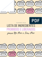 E-Book - Lista de Ingredientes No e Low Poo