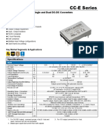 CC-E Series: 1.5-10W, Ultra Compact Single and Dual DC-DC Converters