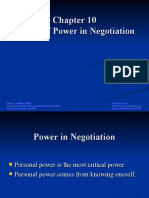 Effects of Power in Negotiation