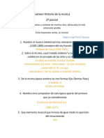 Examen Historia de La Música - Documentos de Google