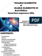 Transposable Elements & Transposable Elements in Bacteria: Insertion Sequences (IS)