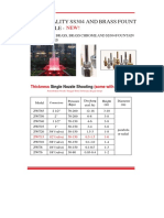 High Quality Ss304 and Brass Fount Ain Nozzle - : Thickness (Some With Valve)