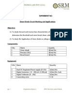 Zener Diode Circuit Working and Applications