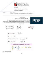 GUÌA No 2. LEY DE COULOMB, LEY DE AMPERE Y LEY DE VOLTA