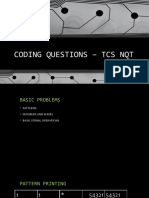 Coding Questions - TCS NQT