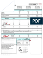 3.0 SBH Toyota Yaris MC 20 Price List (IP) ST Exemption