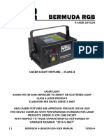 Laser Light Fixture - Class 4: 1 - Bermuda X-Lrgb1W Ilda User Manual V2016-A