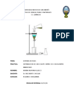 Distribución de Un Soluto Entre Dos Disolventes Inmiscibles.