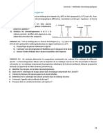 Chromatographie en Phase Gazeuse: EXERCICE 4.1. On Souhaite Séparer Un Mélange de N-Heptane (T