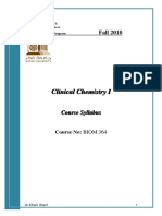 BIOM 346 Clinical Chemistry Syllabus Fall 2010 PDF