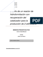 Catalá - Diseño de Un Reactor de Hidroformilación, Con Recuperación de Catalizador, para La Produ...