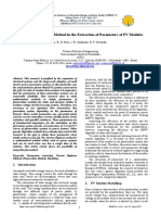 The Newton Raphson Method in The Extraction of Parameters of PV Modules