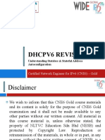 Dhcpv6 Revisited: Certified Network Engineer For Ipv6 (Cne6) - Gold