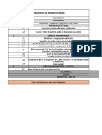 Presupuesto de Pavimento Rigido: Item Subitem Descripcion 1 Preliminares 2 Movimientos de Tierra