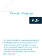 The Origin of Language