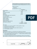 P4-1A Prepare A Worksheet, Financial Statements, and Adjusting and Closing Entries