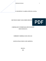 Reseña Sobre Conceptos y Clasificación de La Danza