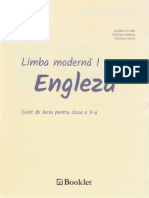 Limba Moderna 1. Engleza - Clasa 5 - Caiet de Lucru - Liliana Putinei, Cristina Mircea