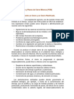 Capítulo 1 - Planes de Cierre y Cierres Planificados