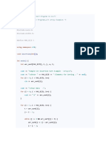 Simple Insertion Sort Program