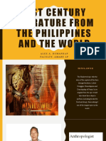 21St Century Literature From The Philippines and The World: Alex A. Dumandan Faculty, Amabe LP