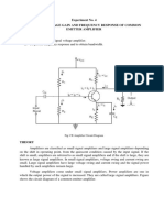 Experiment No. 4 Study of Voltage Gain and Frequency Response of Common Emitter Amplifier AIM