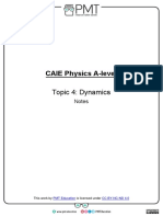 Notes - Topic 4 Dynamics - CAIE Physics A-Level