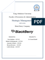 Strategic Management: King Abdulaziz University Faculty of Economics & Administration