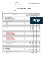 Plantilla de Metrado