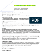 Preguntas Mas Comunes Dentro de La Religión Yoruba