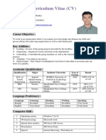 Curriculum Vitae (CV) : Career Objective