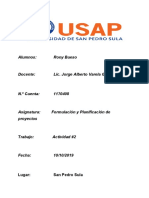 Formulación y Planificación de Proyectos