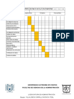 Auditoría Administrativa - Cronograma