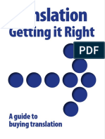 Getting It Right: A Guide To Buying Translation