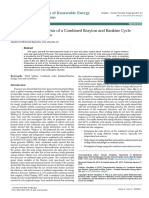 Thermodynamic Analysis of A Combined Brayton and Rankine Cycle Based On Wind Turbine 2090 4541 1000203