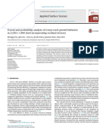 Fractal and Probability Analysis of Creep Crack Growth Behaviorin 2.25Cr-1.6W Steel Incorporating Residual Stresses