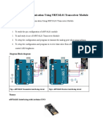 Wireless Communication Using NRF24L01 Transceiver Module