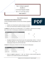 Edexcel & Cambridge Syllabus: Unit 4: Carbonyl Compounds Alauddin Sir A & O Level Chemistry Teacher